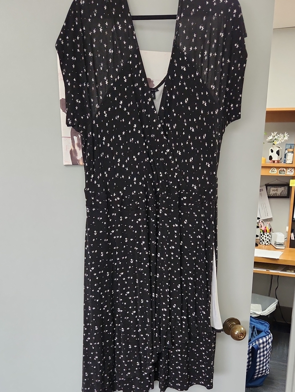 torrid Black Star Print Midi Dress